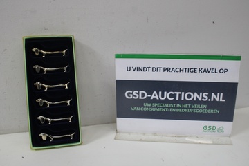 Afbeelding van Set van 6 Teckel-Messensteunen