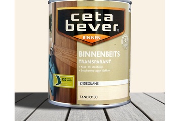 Afbeelding van Cetabever Interieur Beits Acryl 130 Zand 750ml - Set van 2