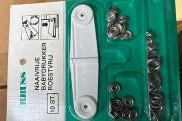 Afbeelding van Erbuss Naaivrije babydrukker roestvrij 10 blister 10 stuks