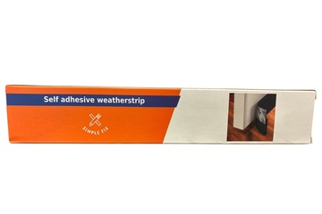 Afbeelding van 3xDeurtocht strip zelfklevend zwart