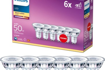 Afbeelding van Energiezuinige Philips LED Spot -50 W -GU10 - warmwit licht
