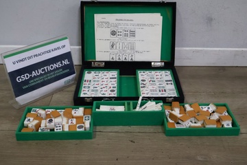 Afbeelding van Vintage Mahjong-Set Koffertje