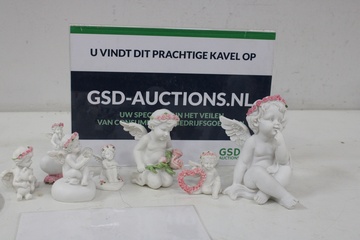 Afbeelding van Set van 7 Rozenkransen Engelenbeelden'