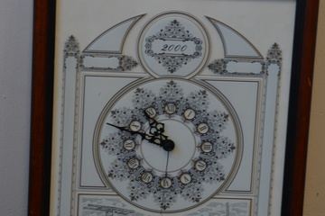 Afbeelding van Klok met gedecoreerd glas