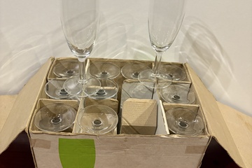 Afbeelding van Champagneglazen  Luminarc Frankrijk (12x in doos)