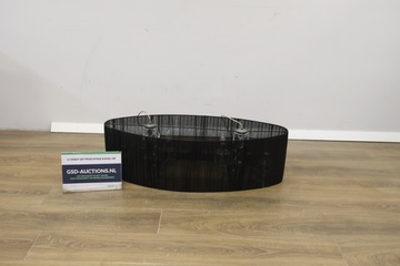 Afbeelding van Moderne Hanglamp met Zwart Ovale Kap'