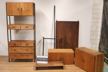 Afbeelding van Vintage Simplalux - Scandinavisch Modulair Wandsysteem