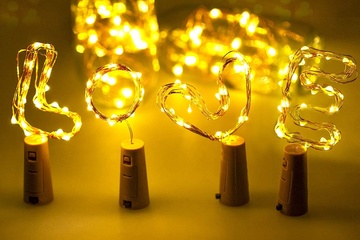 Afbeelding van Fles verlichting - set van 3