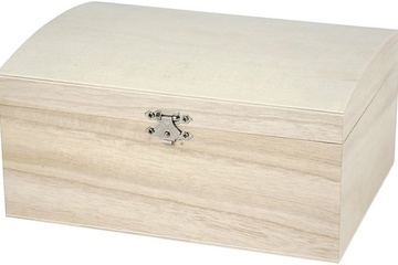 Afbeelding van Creativ Company Houten Schatkist 21,5x15,8x10,6 cm