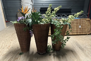 Afbeelding van 214. Kamerplanten nep 3 stuks