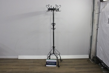 Afbeelding van Gotische Staande Kapstok van Zwart Metaal'