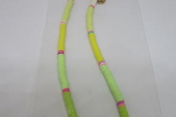 Afbeelding van Halsketting met stapelsteentjes en love-zeer modieus