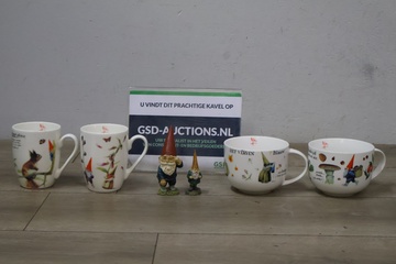 Afbeelding van Rien Poortvliet kabouter theemokken en beeldjes