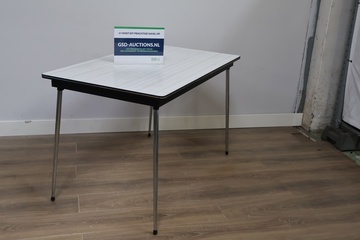 Afbeelding van Vintage Witte Formica Eettafel