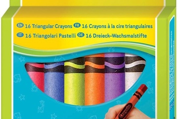 Afbeelding van Crayola - Mini Kids - Krijt - 16 Driehoekige Waskrijtjes