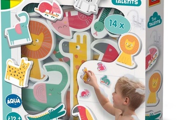 Afbeelding van SES Creative - Tiny Talents - Badspeelgoed - 14 foam dieren
