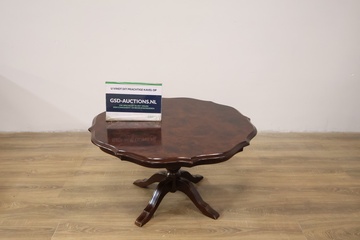 Afbeelding van Vintage Wortel-/Notenhouten Salontafel van Luvano (Rond)''