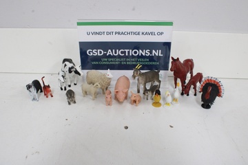 Afbeelding van Set van 18 Keramieken Diertjes