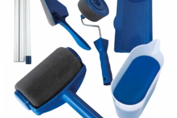 Afbeelding van Antidruip Verfroller-set met verfreservoir en diverse hulp en verlengstukken