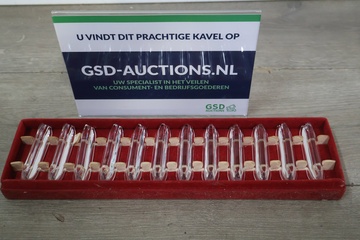 Afbeelding van 12 Art-Deco Glazen Messenleggers van Crystal Maastricht