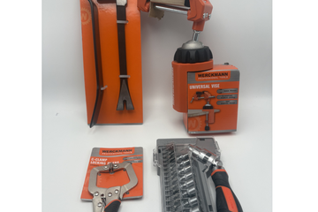 Afbeelding van Partij Werckmann Gereedschap – Bankschroef, Bitset, Lijmtang