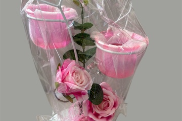 Afbeelding van Decoratieve theelicht houder  roos