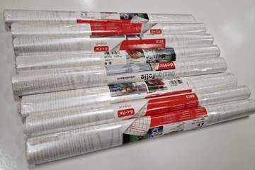 Afbeelding van 8 rollen dc fix zelfklevende decoratiefolie wit hout 