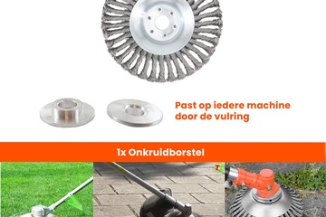 Afbeelding van Universele onkruidborstel - 15CM - Past op elke bosmaaier