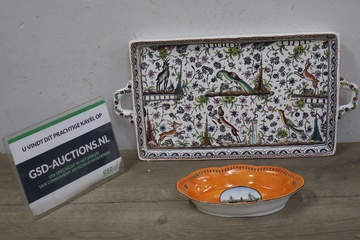 Afbeelding van Set van 1 Oranje Bavaria Schaaltje & 1 Portugees Dienblad