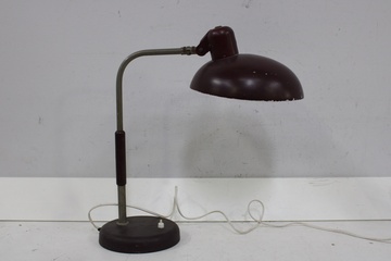 Afbeelding van Vintage Bruin Metalen Bureaulamp - Jaren '60