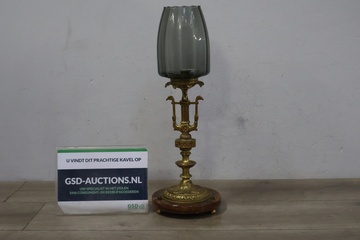 Afbeelding van Antiek J & I Cox Argend Tafellamp