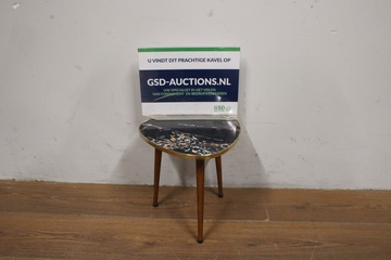 Afbeelding van Vintage Kidney Table Mozaïek Bijzettafel
