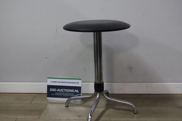 Afbeelding van Vintage Brabantia Kruk met Zwarte Zitting