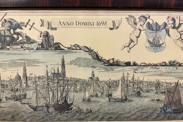 Afbeelding van Oude kaart van Amsterdam, 1698