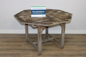 Afbeelding van Achthoekige Tuintafel van Hout