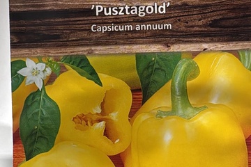 Afbeelding van 3 zakjes zaadjes voor Paprika geel  tht 31-12-2025