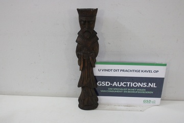 Afbeelding van Antiek Houten Sculptuur