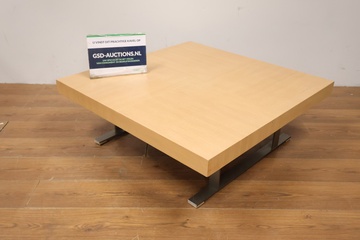 Afbeelding van Keurige Koffietafel met Massief Eikenhoutenblad en Lades