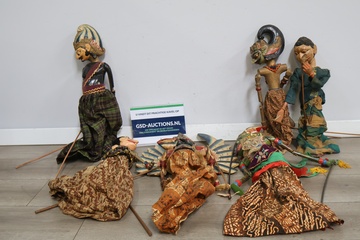 Afbeelding van Indonesische schaduwpoppen, Wajang Poppen