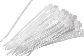 Afbeelding van Tyrap - TRANSPARANT 300 x 4,8mm - 100 stuks zak 3 zakjes