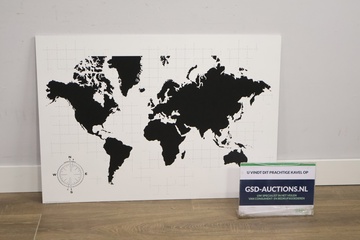 Afbeelding van Ikea Wand-Wereldkaart (95.5x67.5cm)''