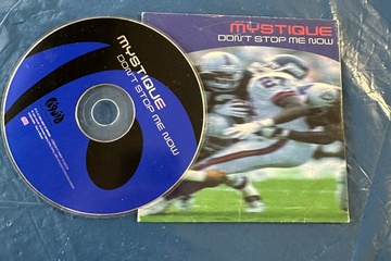 Afbeelding van de cd-single “Don’t Stop Me Now” van Mystique.    Dance/club