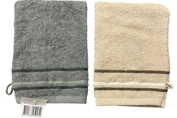 Afbeelding van 25xWashandjes in beige en grijs