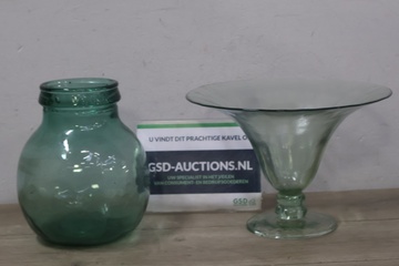 Afbeelding van Glazen vazen 2 stuks'