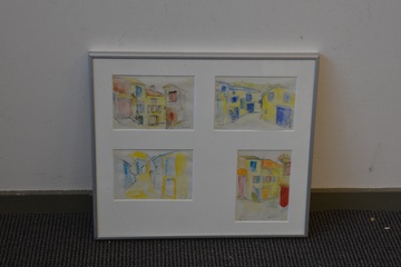 Afbeelding van 4 Tekeningen in 1 lijst: Villerach, door Jolly