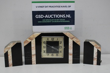 Afbeelding van Art Deco Marmeren Schouw-klok