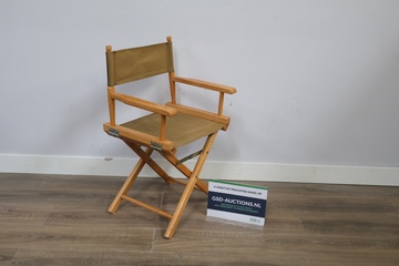 Afbeelding van Klapstoel met houten frame - Regiseursstoel