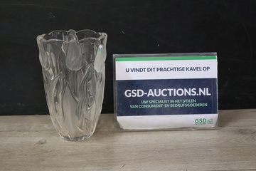 Afbeelding van Kristalglazen bloemenvaas