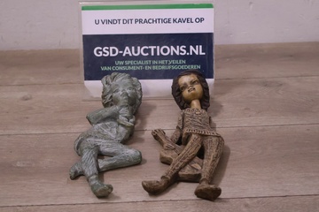 Afbeelding van Set van 2 vintage muurbeelden