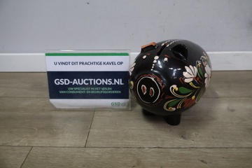 Afbeelding van Vintage handgeschilderde spaarvarken